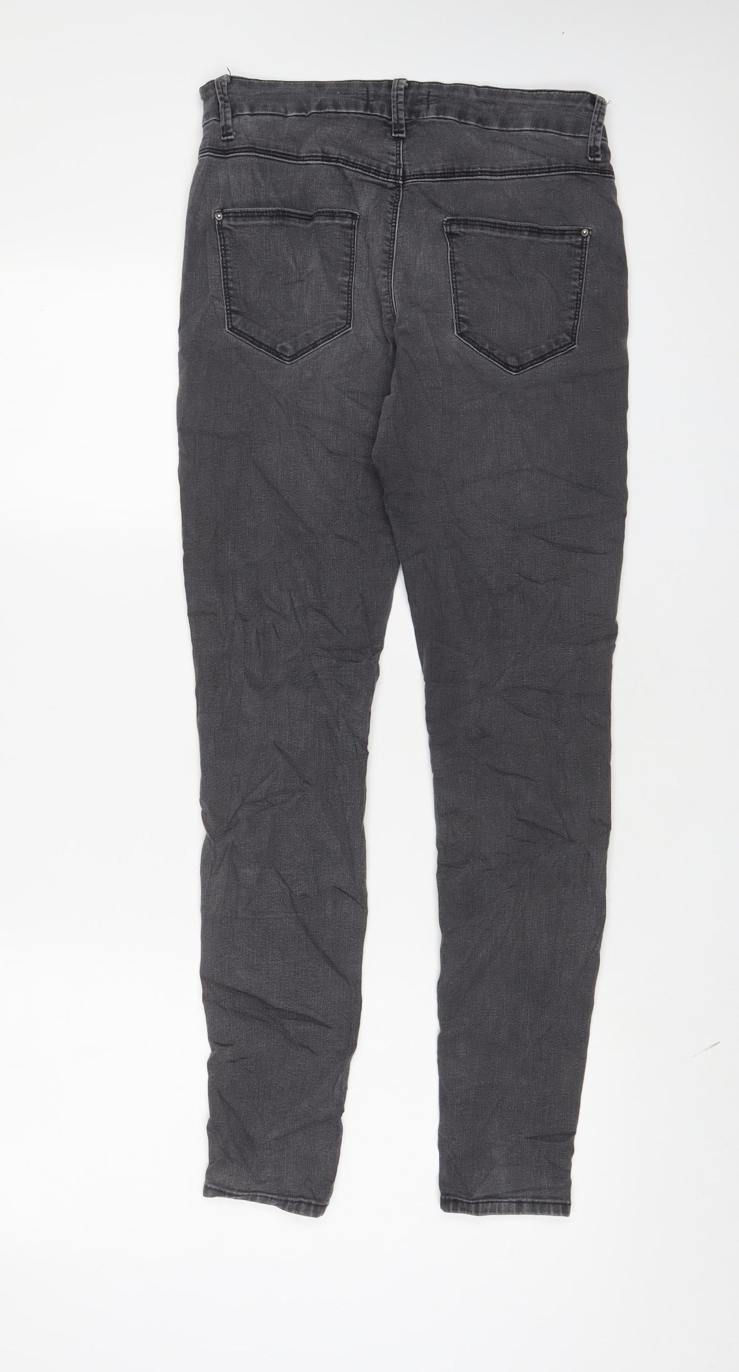 Womens UK Size 8 Marks and Spencer Regular Fit Skinny Grey Jeans