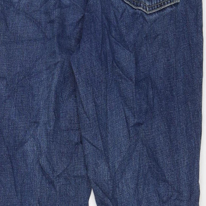 Topshop Womens Blue Cotton Mom Jeans Size 28 in L32 in Regular Zip