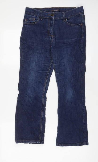 Womens UK Size 12 Marks and Spencer Regular Fit Bootcut Blue Jeans