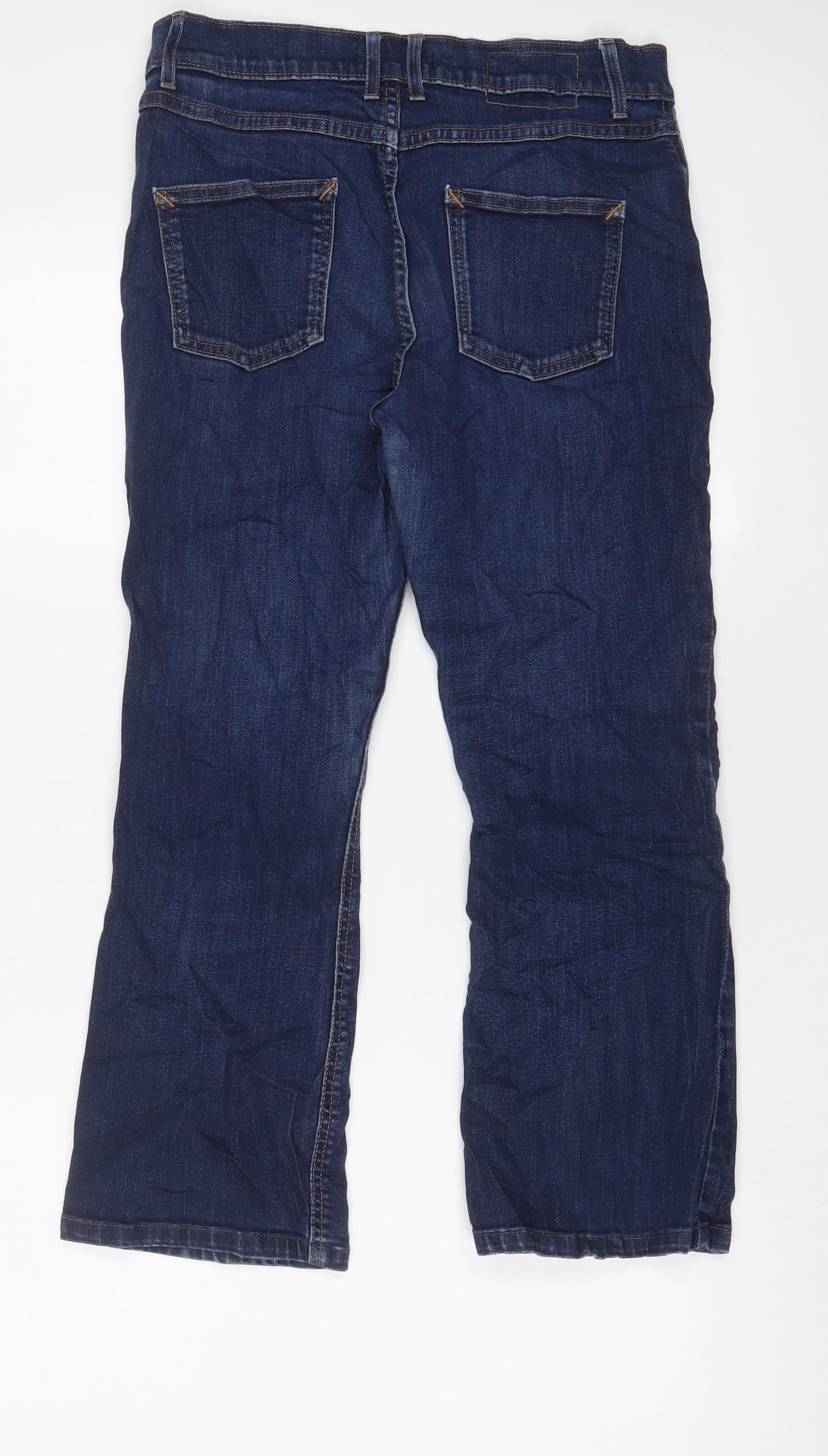 Womens UK Size 12 Marks and Spencer Regular Fit Bootcut Blue Jeans