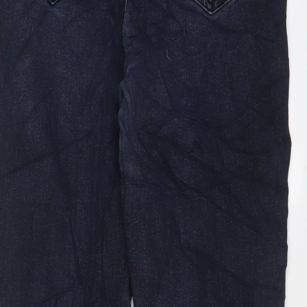 New Look Womens Blue Cotton Skinny Jeans Size 16 L26 in Regular Zip
