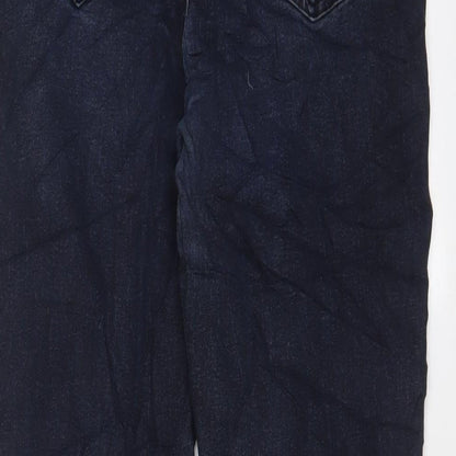 New Look Womens Blue Cotton Skinny Jeans Size 16 L26 in Regular Zip