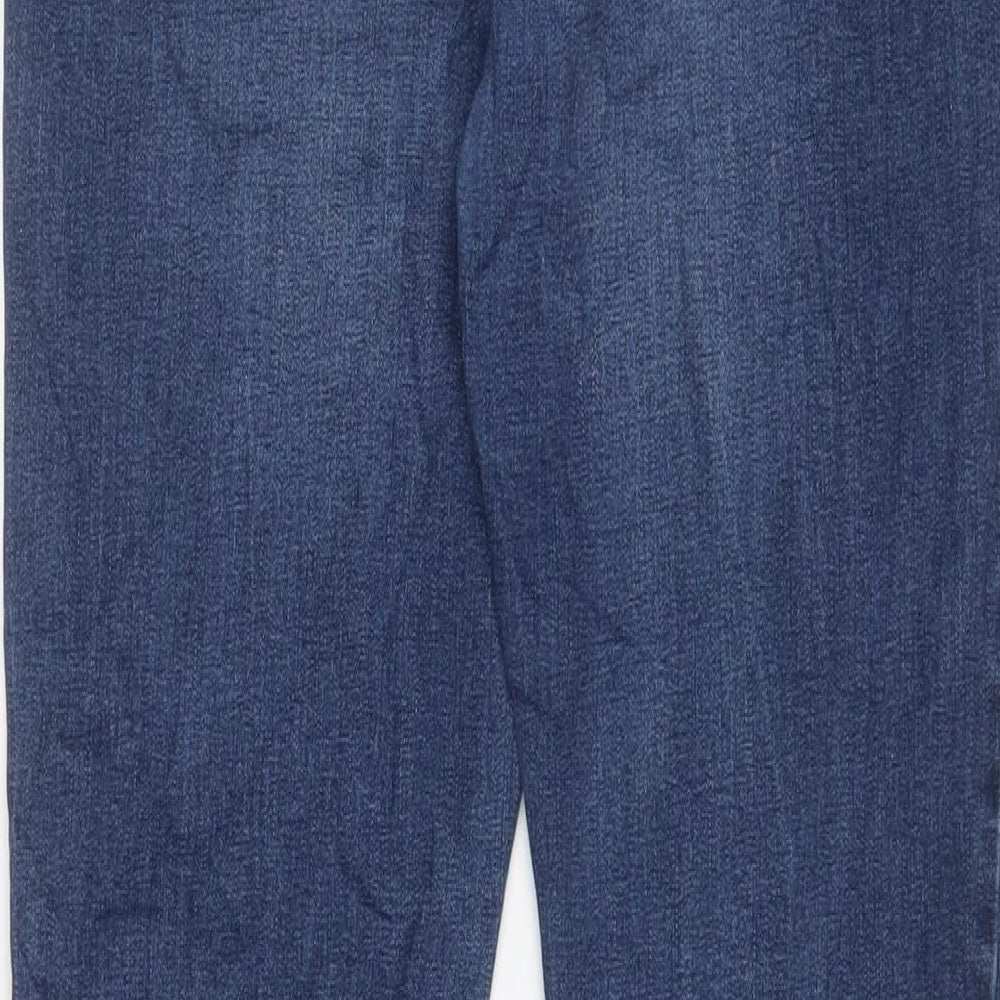 New Look Womens Blue Cotton Skinny Jeans Size 10 L28 in Regular Button