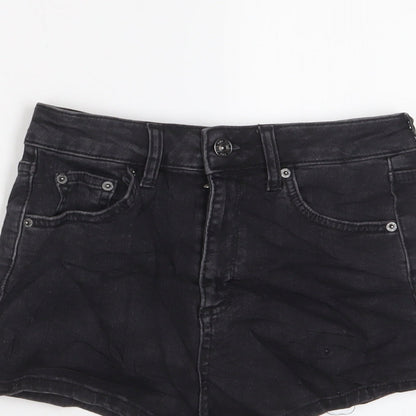 BDG Womens Black Cotton Basic Shorts Size 27 in Regular Zip
