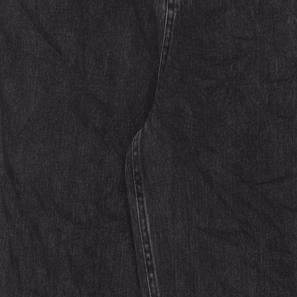 ASOS Womens Grey Cotton Tapered Jeans Size 30 in L30 in Regular Zip