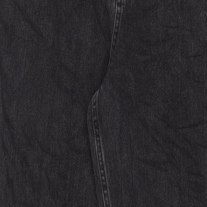 ASOS Womens Grey Cotton Tapered Jeans Size 30 in L30 in Regular Zip