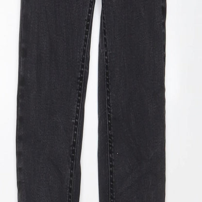 Pull&Bear Womens Grey Cotton Skinny Jeans Size 4 L26 in Regular Zip