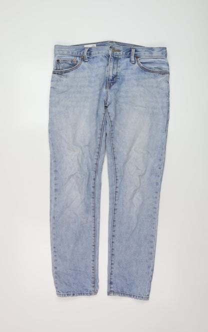 Gap Womens Black Cotton Boyfriend Jeans Size 26 in L28 in Regular Button