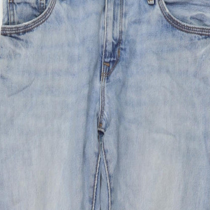 Gap Womens Black Cotton Boyfriend Jeans Size 26 in L28 in Regular Button