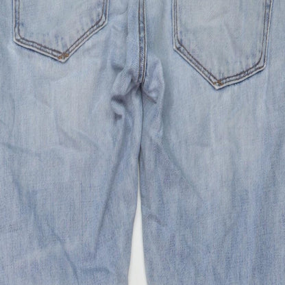 Gap Womens Black Cotton Boyfriend Jeans Size 26 in L28 in Regular Button