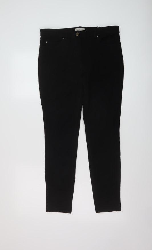 Womens UK Size 12 H&M Regular Fit Skinny Black Jeans