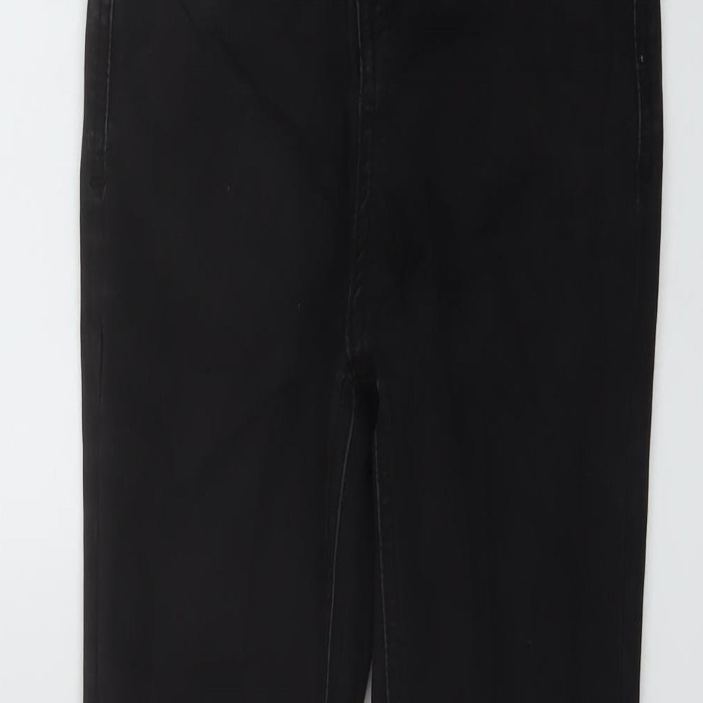 Golddigga Womens Black Cotton Skinny Jeans Size 6 L27 in Regular Button