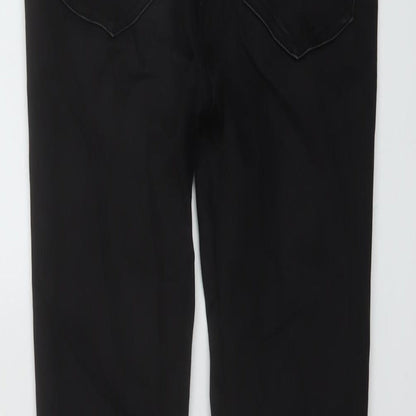 Golddigga Womens Black Cotton Skinny Jeans Size 6 L27 in Regular Button