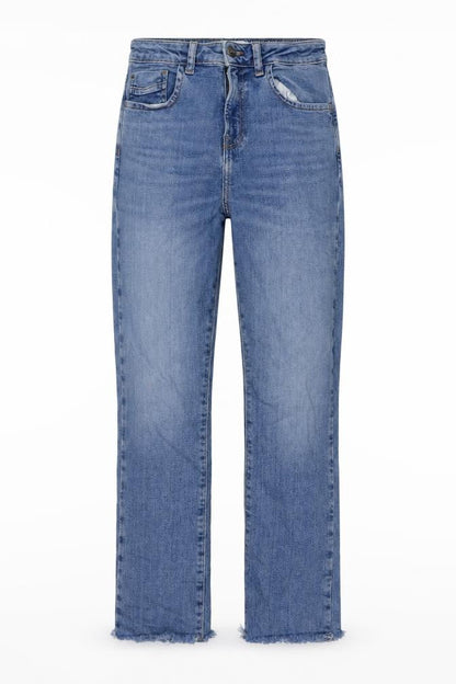 Womens UK Size 8 Zara Regular Fit Straight Blue Jeans