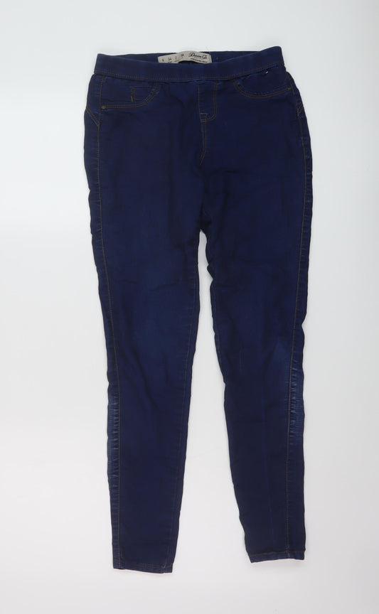 Denim & Co. Womens Blue Cotton Jegging Jeans Size 6 L27 in Regular