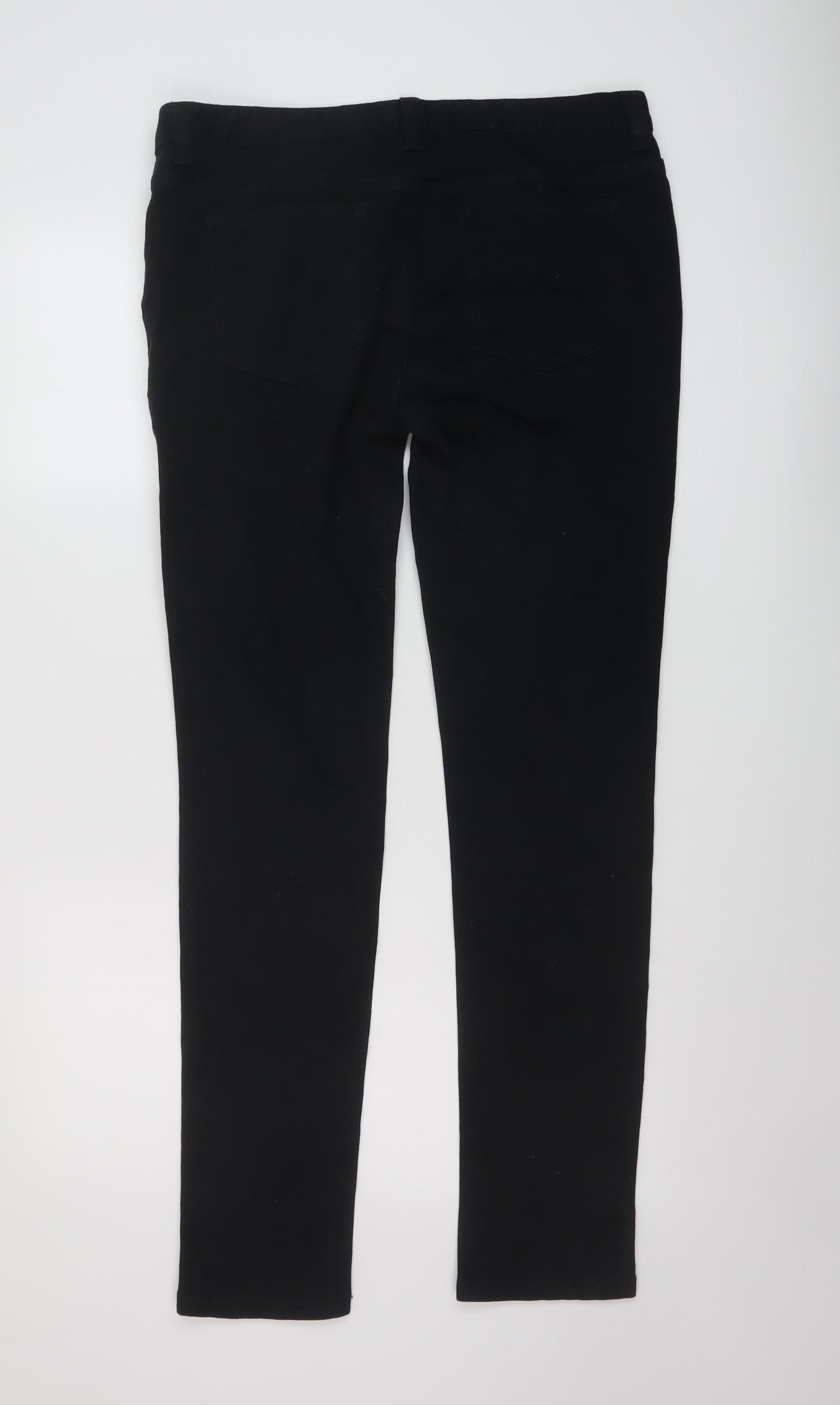 Denim & Co. Mens Blue Cotton Straight Jeans Size 34 in L34 in Regular Button