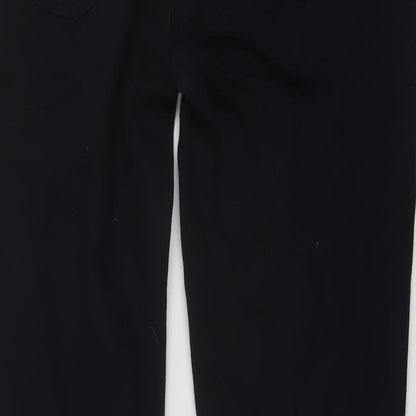 Denim & Co. Mens Blue Cotton Straight Jeans Size 34 in L34 in Regular Button