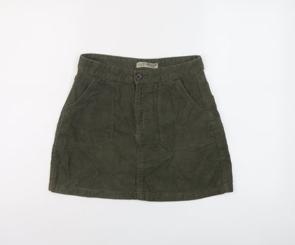 Womens UK Size 8 Denim & Co. A-Line Corduroy Skirt