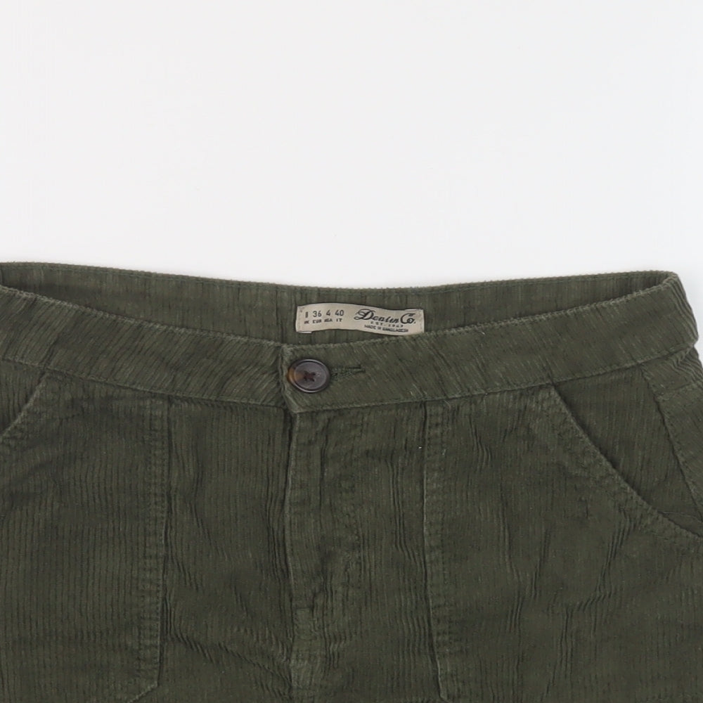 Womens UK Size 8 Denim & Co. A-Line Corduroy Skirt