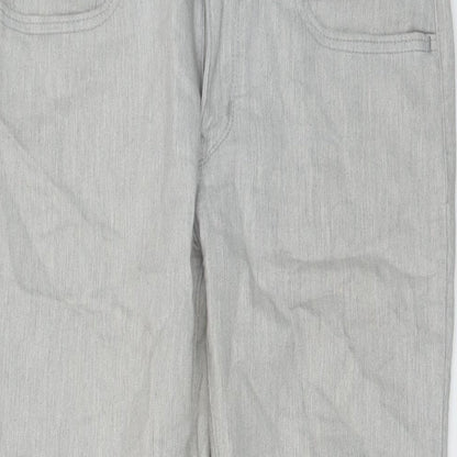 Levi's Womens Grey Cotton Skinny Jeans Size 28 in L29 in Regular Button