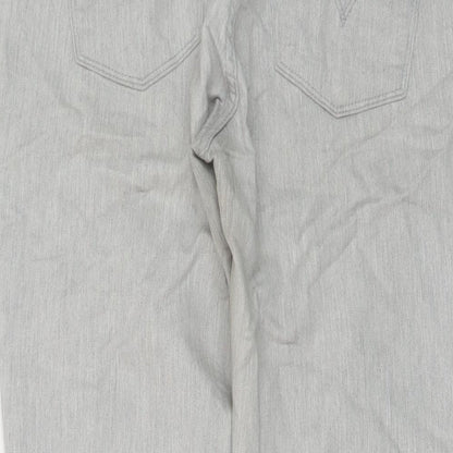 Levi's Womens Grey Cotton Skinny Jeans Size 28 in L29 in Regular Button