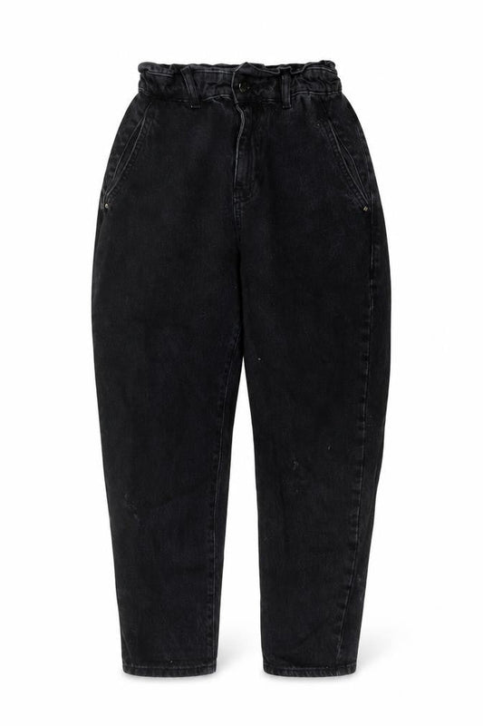 Womens UK Size 8 Zara Regular Fit Mom Black Jeans