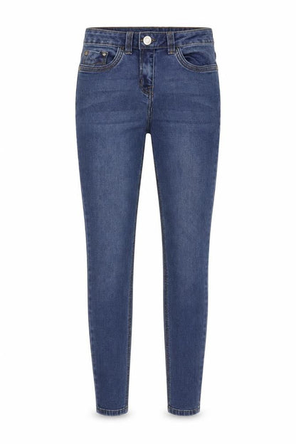 Womens UK Size 8 Nutmeg Regular Fit Skinny Blue Jeans