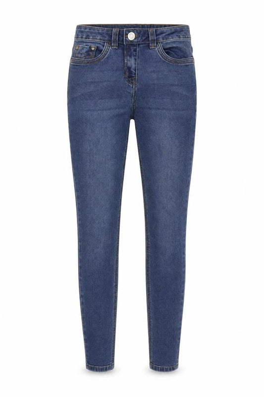Womens UK Size 8 Nutmeg Regular Fit Skinny Blue Jeans
