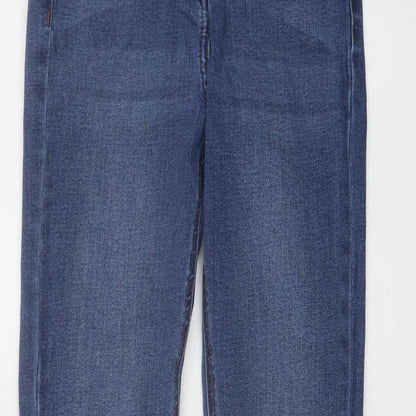 Nutmeg Womens Blue Cotton Skinny Jeans Size 8 L27 in Regular Button