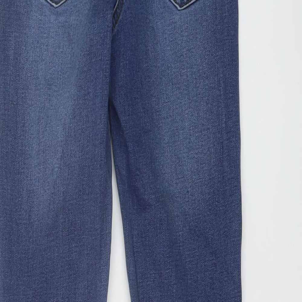 Nutmeg Womens Blue Cotton Skinny Jeans Size 8 L27 in Regular Button