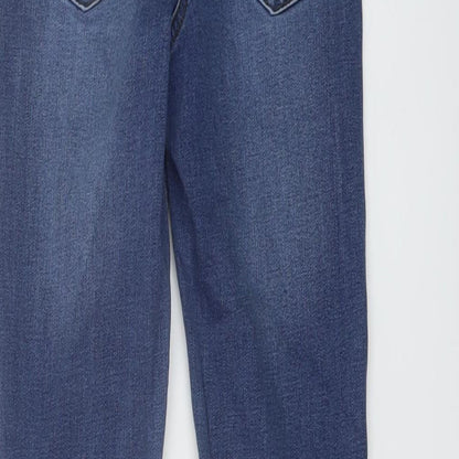 Nutmeg Womens Blue Cotton Skinny Jeans Size 8 L27 in Regular Button