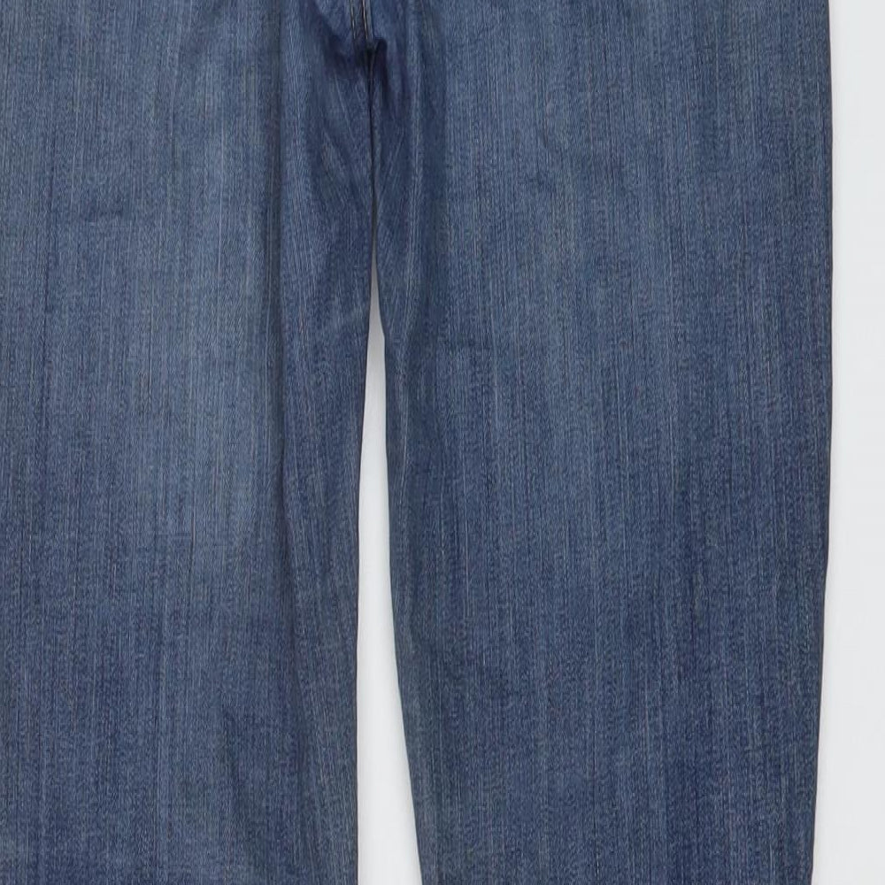 Lee Womens Blue Cotton Skinny Jeans Size 28 in L28 in Regular Button