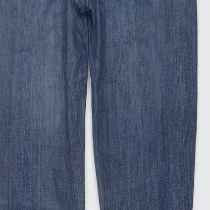 Lee Womens Blue Cotton Skinny Jeans Size 28 in L28 in Regular Button