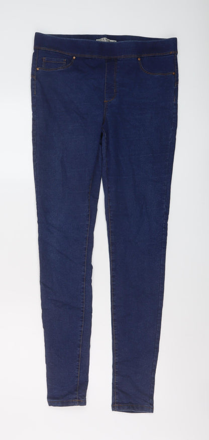 Denim & Co. Womens Blue Cotton Jegging Jeans Size 14 L31 in Regular