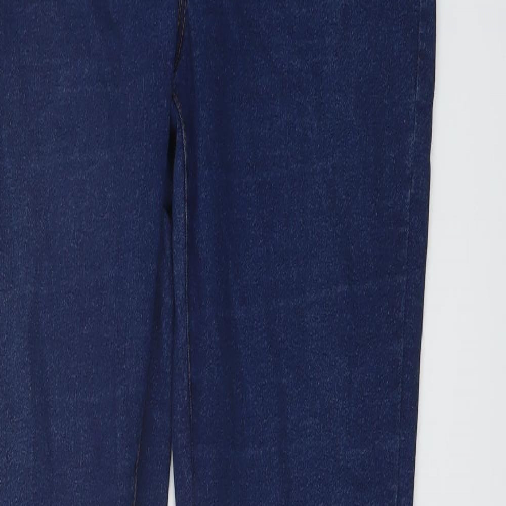 Denim & Co. Womens Blue Cotton Jegging Jeans Size 14 L31 in Regular