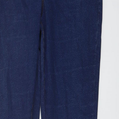 Denim & Co. Womens Blue Cotton Jegging Jeans Size 14 L31 in Regular