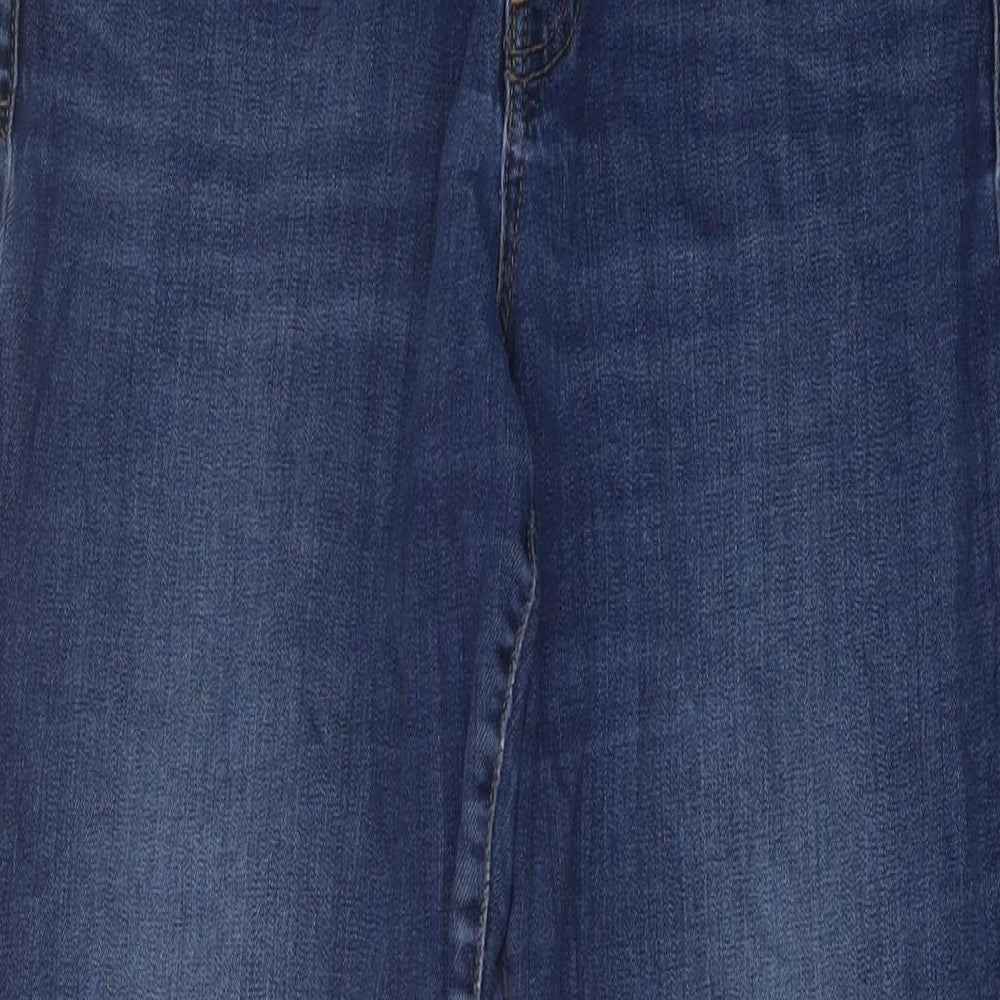 Gap Womens Blue Cotton Straight Jeans Size 32 in L29 in Regular Button