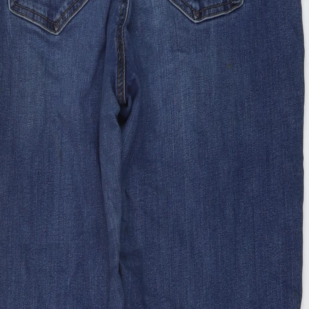 Gap Womens Blue Cotton Straight Jeans Size 32 in L29 in Regular Button