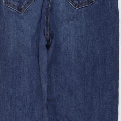 Gap Womens Blue Cotton Straight Jeans Size 32 in L29 in Regular Button