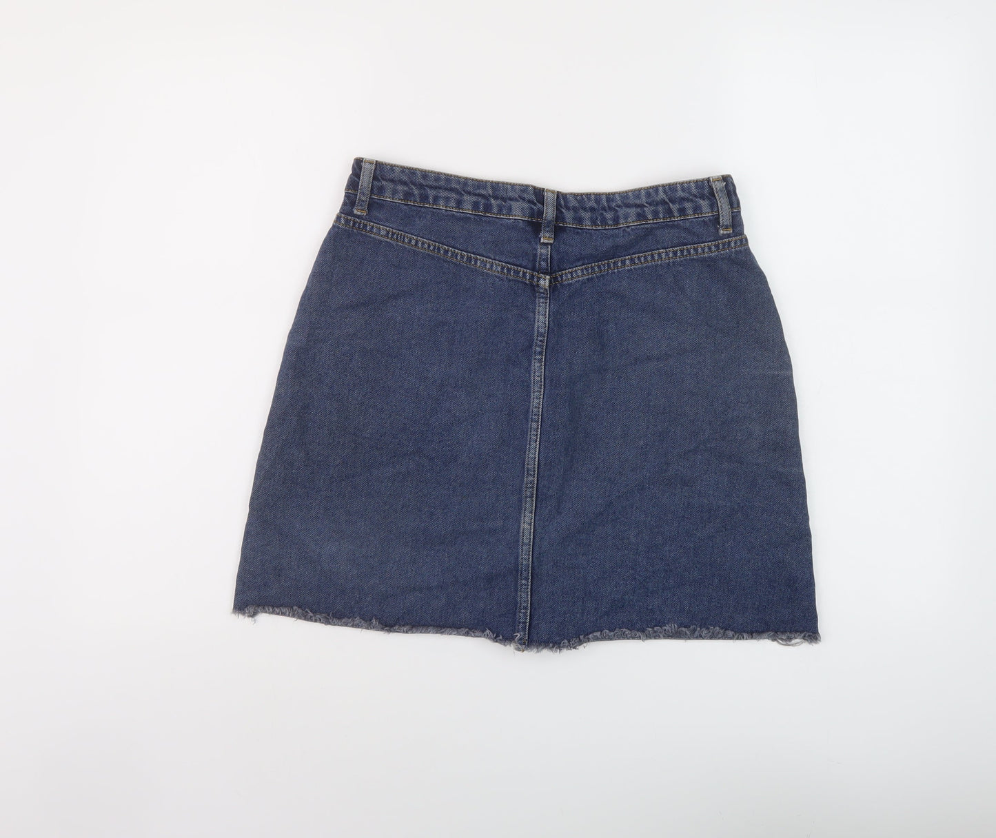 Womens UK Size 12 Denim & Co. Mini Denim Skirt