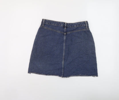 Womens UK Size 12 Denim & Co. Mini Denim Skirt