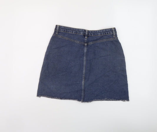 Womens UK Size 12 Denim & Co. Mini Denim Skirt