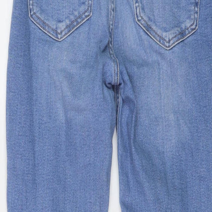 River Island Womens Black Cotton Skinny Jeans Size 10 L27 in Regular Button