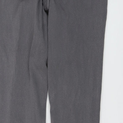 Denim & Co. Womens Grey Cotton Skinny Jeans Size 8 L28 in Regular Button