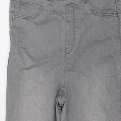 PEP&CO Womens Grey Cotton Jegging Jeans Size 8 L28 in Regular