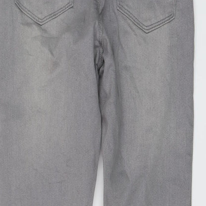 PEP&CO Womens Grey Cotton Jegging Jeans Size 8 L28 in Regular