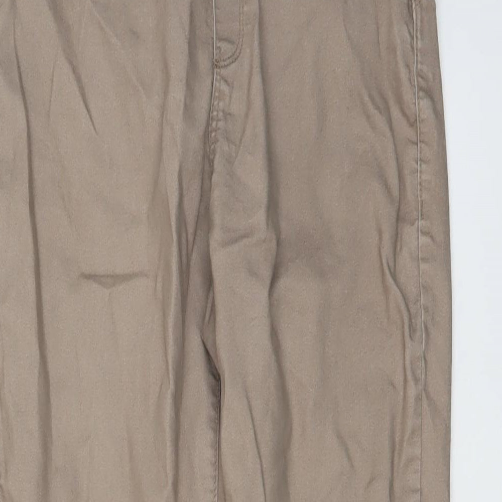 Denim & Co. Womens Beige Cotton Jegging Jeans Size 10 L28 in Regular