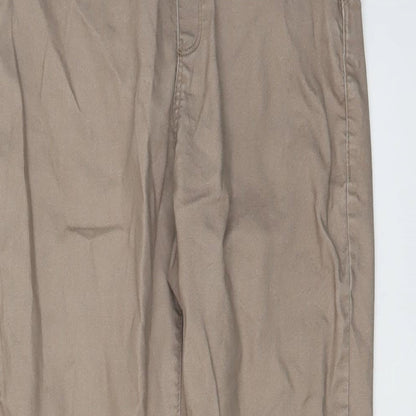 Denim & Co. Womens Beige Cotton Jegging Jeans Size 10 L28 in Regular