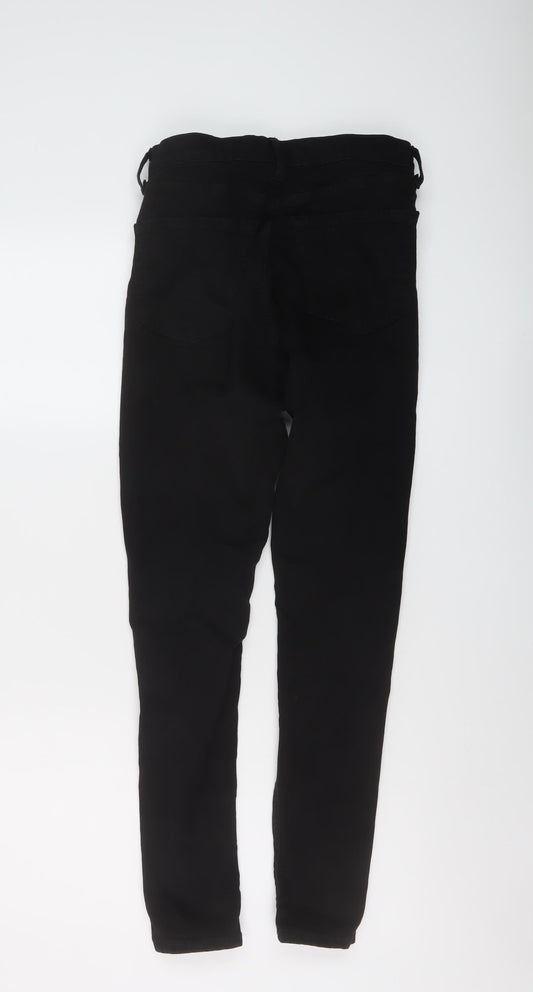 Topshop Womens Beige Cotton Skinny Jeans Size 28 in L26 in Regular Button