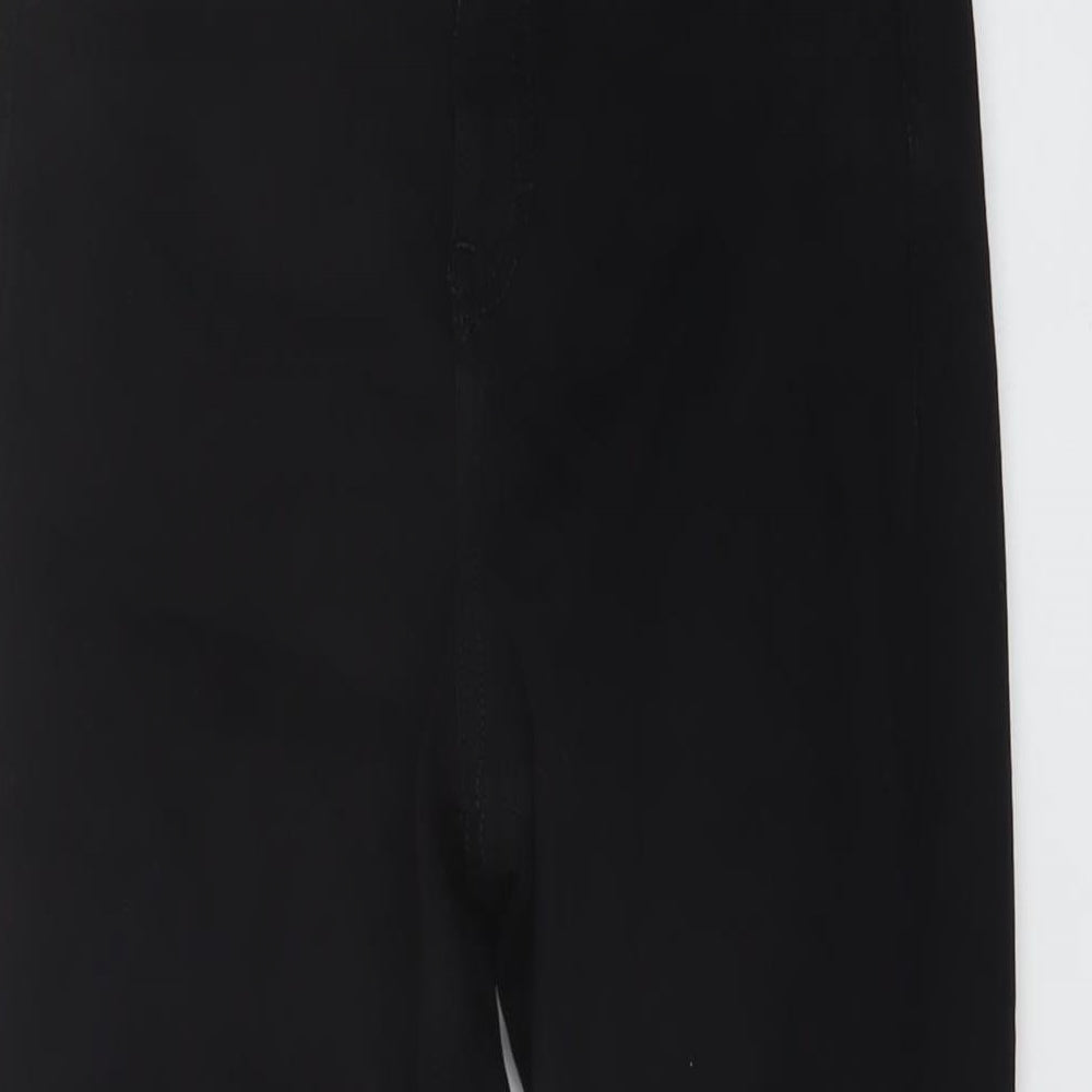 Topshop Womens Black Cotton Skinny Jeans Size 28 in L26 in Regular Button